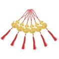 thumbnail image 3 of 6PCS Chinese New Year Snake Theme Hanging Decorations with Tassels for Bonsai, Cars, and Home Use, 3 of 5