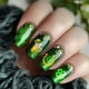 thumbnail image 5 of Juego de 5 placas para estampar uñas con diseños de tréboles, hojas y flores para el Día de San Patricio. Placas de acero inoxidable para uñas., 5 of 7