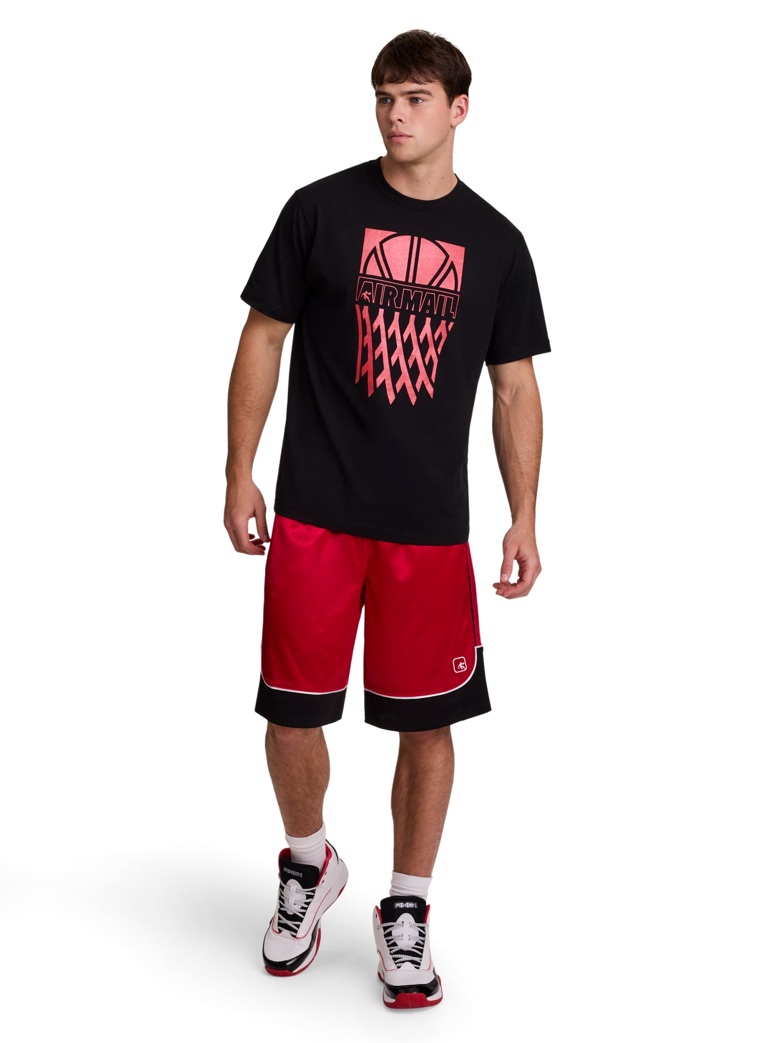 AND1 Men's and Big Men's Graphic T-Shirt, up to Size 5XL