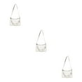 thumbnail image 4 of Transemion Durable Small Handbag Fashionable And Versatile Wide Application Made With PU Handbags For Women white 3Set, 4 of 6
