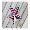 thumbnail image 3 of Ambesonne 4th of July Shower Curtain, Star US Flag, 69"Wx70"L, Multicolor, 3 of 5