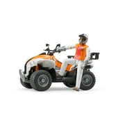 1/16th Quad 4-Wheeler w/ Driver by Bruder
