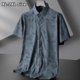 thumbnail image 2 of Camisa de manga corta de verano para hombre, talla grande, estampado de lujo, camisas casuales de negocios, ropa de marca de moda, 5XL, 6XL, 7XL, 2 of 4