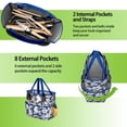 thumbnail image 6 of Garden Tool Bag,Pioneer Flower Floral Print Pattern Garden Tool Organizer,Garden Gifts,Waterproof Multi-Pocket Garden Tool Storage 11.8x5.5x11.4 Inch(Tools NOT Included), 6 of 6