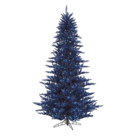 Vickerman Dark Blue Fir Pre Lit Christmas Tree Walmart Com