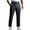 Navy, variant on lcziwo Men Classic Fit Dress Pants waffle knit Flat Front Formal Pants Solid Color Lightweight Comfortable Slacks with Pockets Black M
