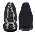 thumbnail image 6 of XYZCANDO Soft Vehicle Seat Protector SUV Auto Sedan, Stretchy Waterproof Car Seat Covers 2 Piece Polyester Dog Pattern, 6 of 10