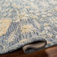 thumbnail image 3 of Hauteloom Cagwait Wool Living Room, Bedroom Area Rug - Traditional - Navy, Denim, Dark Red - 2' x 3', 3 of 11