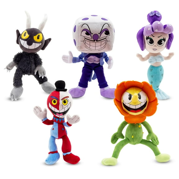 Cuphead 9 Inch Villains Plush Set of 5