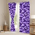 thumbnail image 3 of Feelyou Fashion Camouflage Teens Black Out Curtains, Purple Abstract Ombre Curtains Pack of 2 (42x63 Each), Modern Camo Print Bedroom Curtains, Window Curtains Decor, 3 of 6