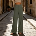 thumbnail image 6 of MLCDZ Womens Plus Size Dress Pants Pull On Elastic Waist Wide Leg Stretchy Work Pants with Pockets Office Business Casual Baggy Slacks for Women Trousers, 6 of 7