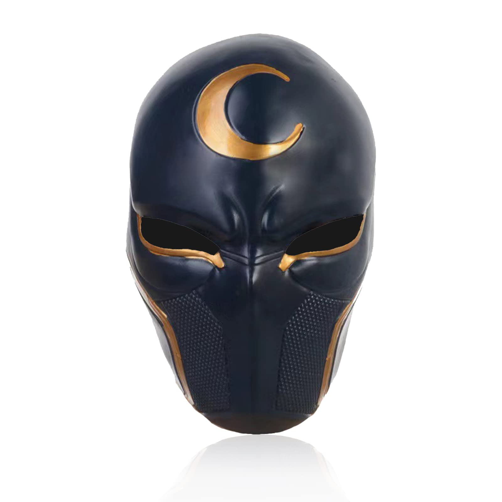 Moon Knight Facecover Latex Helmet Creepy&nbsp;Black Halloween Full Face Cosplay Costume Accessories&nbsp;Party Prop Adults - Walmart.com