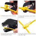 thumbnail image 5 of Wirefy 120 PCS Conectores de cable de grifo en T - Conectores de cable de empalme rápido - para uso de bajo voltaje - Grifos de cable de desconexión rápida - Amarillo 12-10 AWG, 5 of 5