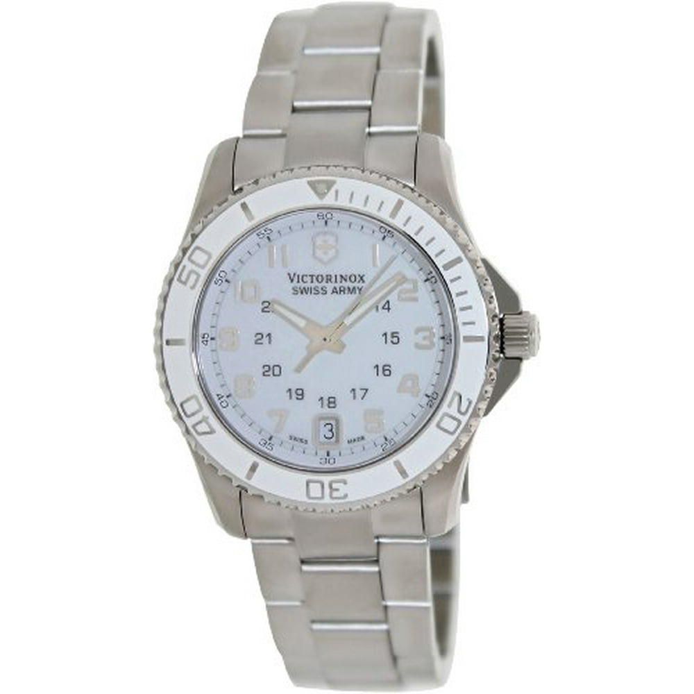 Victorinox - Victorinox Maverick GS White Dial Stainless Steel Ladies ...