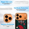 thumbnail image 6 of Case For Apple iPhone Air / 17 Pro / 17 Pro Max Series Case, Slim Thin Transparent Flexible Clear TPU Shockproof Phone Case For iPhone 17 Series, Knitted Christmas (6), 6 of 6
