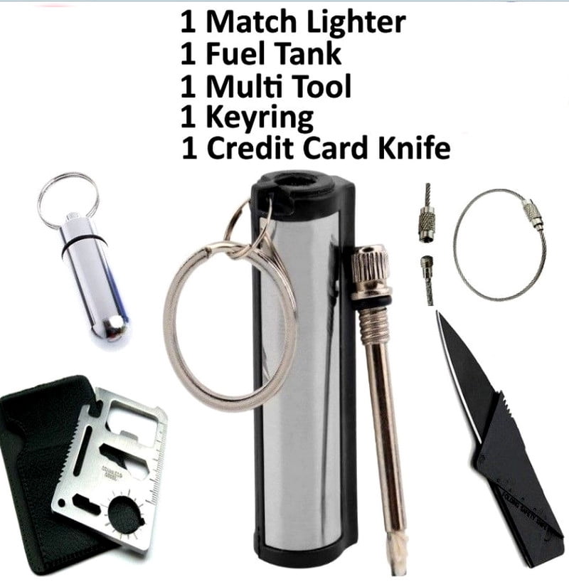 Survival Emergency Camping Fire Starter Permanent Metal Match Striker Lighter 