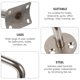 thumbnail image 3 of 4Pcs Stainless Steel Staircase Handrails Wall Hanger Handrail Holder Rack, 3 of 4