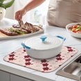 thumbnail image 2 of Pioneer Flower Floral Print Pattern Kitchen Dish Drying Mat 1 Pack, Ultra Absorbent Microfiber Drainer Mat, 16"x18", 2 of 6