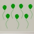 thumbnail image 2 of VWAQ Balloon Decals Vinyl Wall Art Stickers Peel and Stick 7 Pack Colorful Balloons (GREEN), 2 of 2