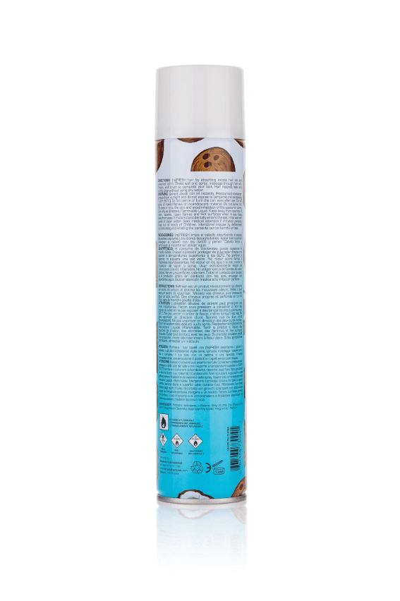 Re Fresh Fast Absorbing Powder Spray Scene Can Dry Shampoo Hair Cleansing Care Tropical Coconut Freeze Vanilla