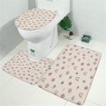 thumbnail image 2 of Brown Boho Eye and Rainbow Pattern Bathroom Rugs Sets 3 Piece,Toilet Cover Set,Absorbent Non Slip Bathroom Mats Sets with U-Shaped Contour Rug Toilet Rug Set, 2 of 5