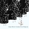 thumbnail image 6 of Halloween Black and White Spider Webs and Spiders Shower Curtain 36"x72" ,Bathroom Decorative Shower Curtains Set with 12 Hooks,Modern Waterproof Washable Shower Curtain, 6 of 6