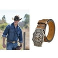 thumbnail image 2 of ✪ Cowboy Belts For Men With Big Buckle Western Belt Buckle Belt Ls Belt, 2 of 11