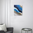 thumbnail image 3 of Abstract Elegance Navy Modern Art Wall Decor for Office, Living Room & Bedroom Decoration (12x16inch), 3 of 7