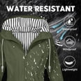thumbnail image 4 of jtjvou Women Light Rain Jacket Waterproof Active Outdoor Trench Raincoat with Hood Lightweight Plus Size for Girls Green L, 4 of 9