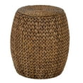 thumbnail image 4 of Gallerie Decor Bali Breeze Tall Wood Drum Accent Table in Whitewashed, 4 of 5