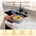 thumbnail image 5 of Homienly 8-Pack 26 oz Wheat Straw Bowls, Unbreakable, Microwave & Dishwasher Safe, Grey Stone, 5 of 9