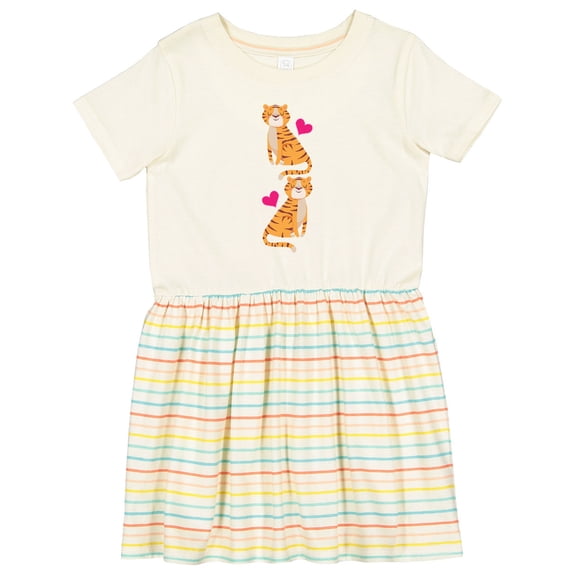Inktastic Tiger Jungle Animal Girls Toddler Dress