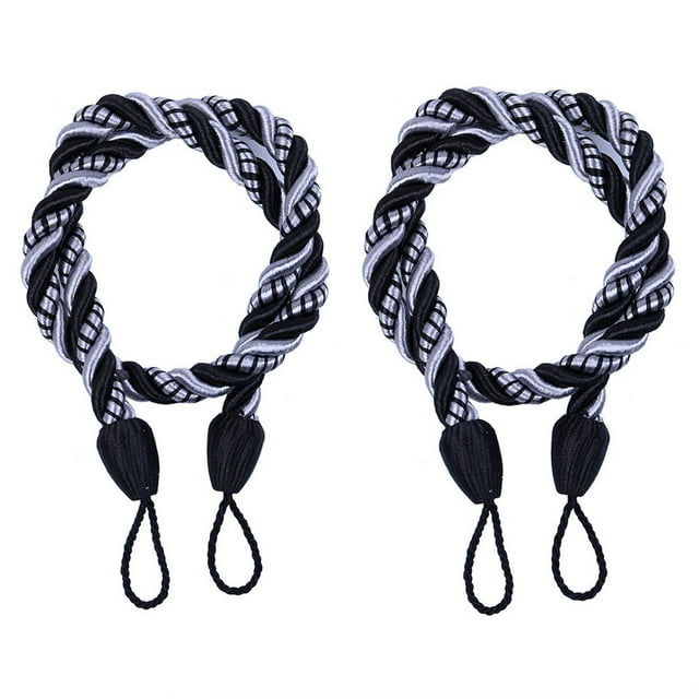 Xihbxyly 2PCS Ropes Tie Backs for Window Curtain Cord Buckle Tiebacks Tie Backs Lightening Deal