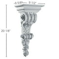 thumbnail image 2 of Ekena Millwork 9 1/2"W x 6 5/8"D x 20 1/8"H Marseille Corbel (4-Pack), 2 of 3