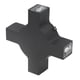 thumbnail image 2 of Luz de pared LED 4W 4 cuentas de lámpara decorativa negra diseño cuadrado lámpara de pared de aluminio para pasillo AC85 a 265V luz roja, 2 of 8