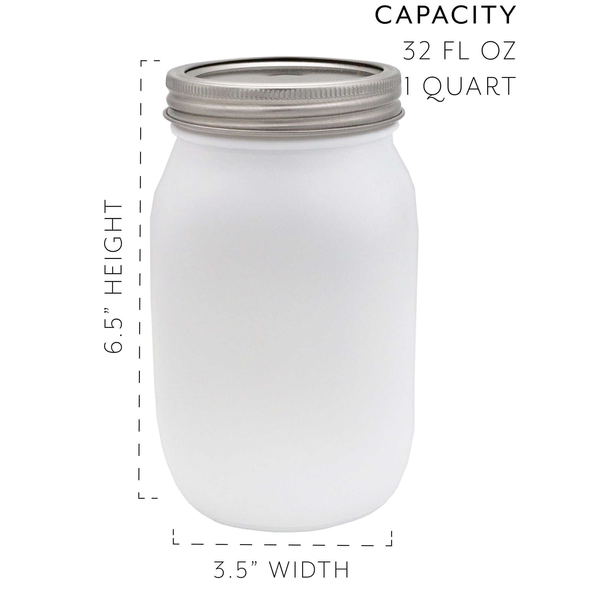 White Mason Jar / Chalk Painted / Glass Bathroom Jar / Kitchen Canister /  Storage Jars / Home Organizer / Fairy Light Jar 
