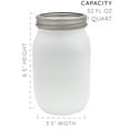 thumbnail image 6 of Darware Farmhouse White Mason Jars (Set of 2); Home Decor and Storage Wide Mouth Decorative Mason Jars, White-Painted, 6 of 8