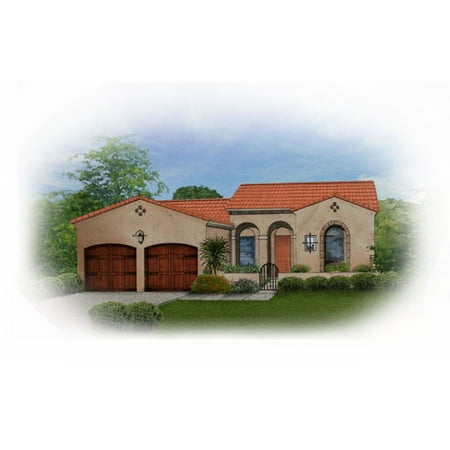 556-16841: Spanish European 0 Bed, 2 Bath Luxury Home Plan, 1684 Sq Ft: Full Blueprints with License to Build by Home Plan Marketplace - Lesuto