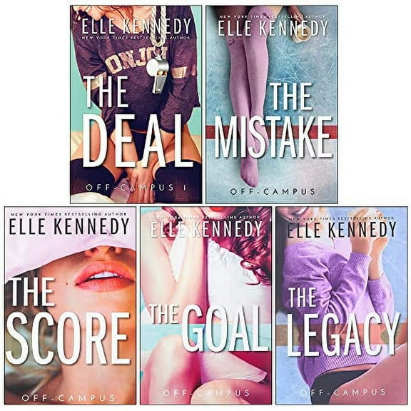 Elle Kennedy Off Campus Series 5 Books Collection Set (The Deal, Mistake, Score, Goal, Legacy)