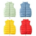 thumbnail image 6 of URMAGIC Toddler Winter Warm Outwear Boys Girls Lightweight Sleeveless Solid Color Zipper Jacket Kids Puffer Down Vest, 6 of 6
