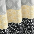thumbnail image 4 of Bohemian Stripe Shower Curtain, 72" W x 72" L, Yellow & Gray - Boho Shower Curtain - Colorful Striped Bathroom Curtain - Maximalist & Boho Bathroom Decor, 4 of 6