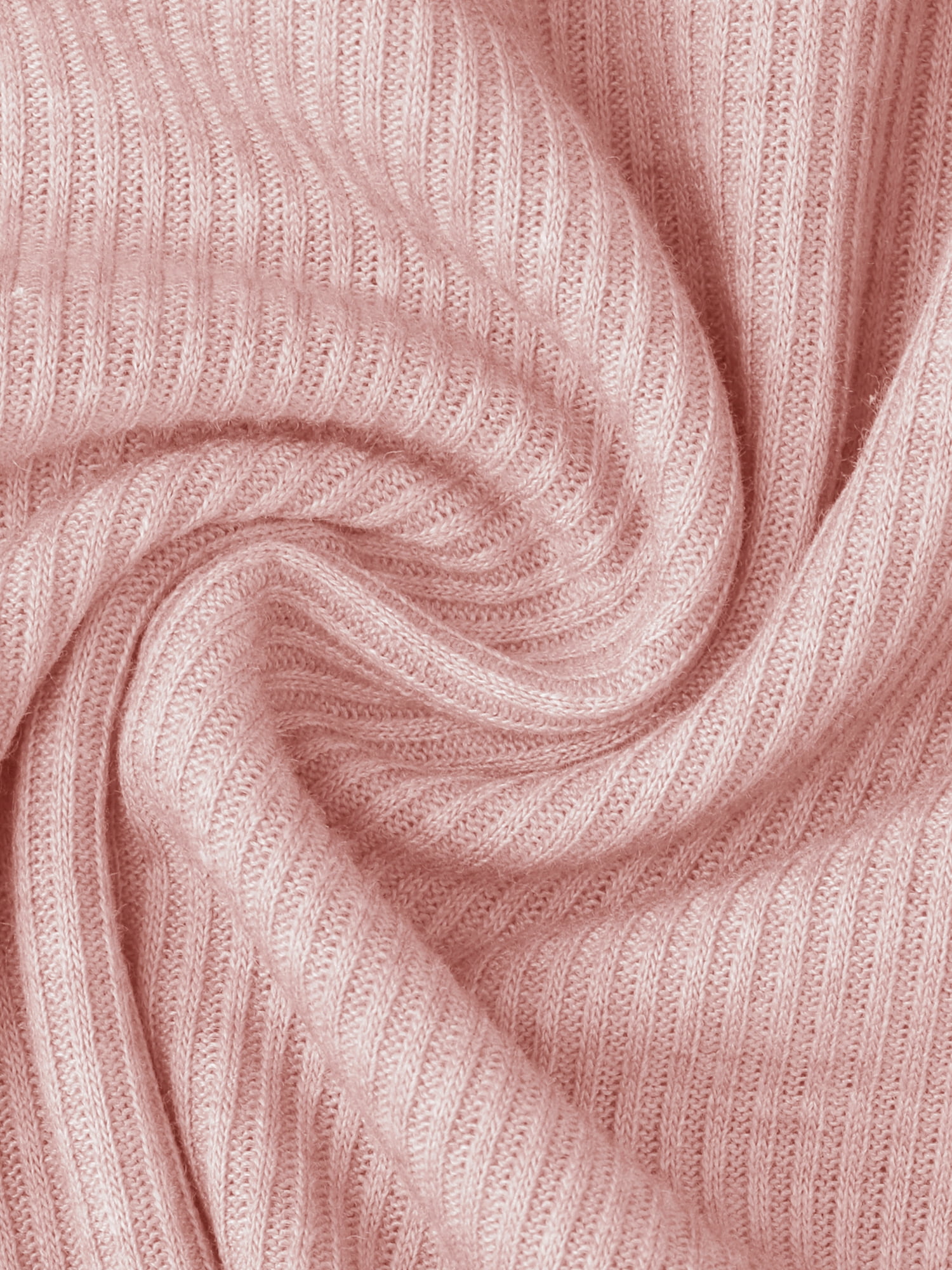 DARING DIVA Women's Elastic Waist Jersey Knit Soft Casual Contrast Hem S Pink