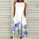 thumbnail image 1 of ICHUANYI Clearance Fashion Women Prints Comfy Summer Round Neck Ladies Pockets Sleeveless Dress(Green, M) ICHUANYI WER2023081016494, 1 of 6