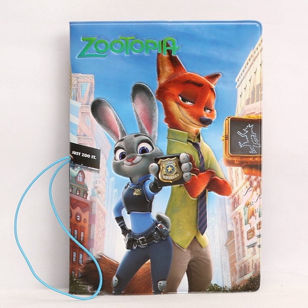 Funda para pasaporte de PU de dibujos animados de Disney, funda para pasaporte de Stitch Frozen 2 con estampado de Mickey Winnie para niñas y niños, tarjetero de viaje, funda para pasaporte Gao Jinjia LED