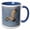 Blue/White, variant on 3drose, Super Moon over Water Canyon, Cibola National Forest, New Mexico, 11oz Two-tone Yellow Mug