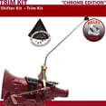 thumbnail image 1 of American Shifter  PG Shifter Kit Chrome 16 in. Trim Kit Push Button Black Boot Billet Knob for F3584, 1 of 1