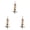 Khaki 3PCS, variant on Parrot Toy Cuttlefish Bone Corn Skin Wood Bird Supplies 9.84 inch