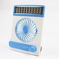 thumbnail image 1 of Solar Fan Lamp Led Table Fan Solar Powered Fan With LED Light Flashlight Ultra Silent Mini Table Fan For Outdoor Camping Picnic Dormitory US 220V, 1 of 1