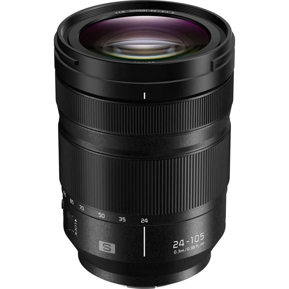 Panasonic Lumix S 24-105mm f/4 Macro O.I.S. Full-Frame Autofocus Lens for Mirrorless L-Mount, Black {77}