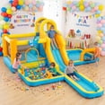 thumbnail image 5 of Eclife Inflatable Bounce House Water Slide with Blower, Backyard Water Park Combo with Slides, Splash Pool, Climbing Wall, Obstacle Course, Jumping Area for Indoor Outdoor, 5 of 5